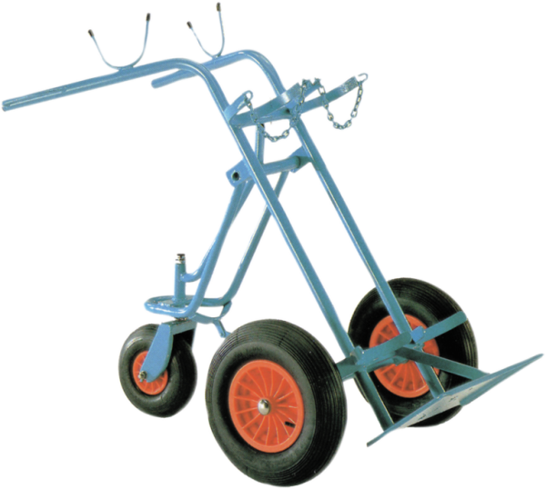 Gas cylinder trolley for 2 x 40/50 litre cylinders