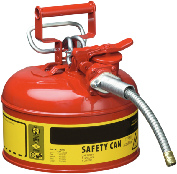 Steel dispensing can with hose capacity 4 l