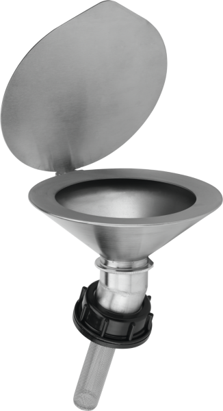 Safety funnel made from stainless steel